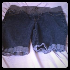 Jean capris shorts